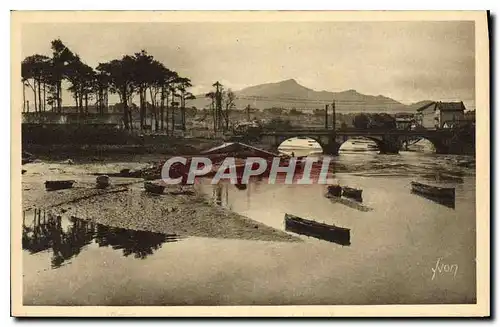 Cartes postales Saint Jean de Luz (Basses Pyrenees) La Nivelle au fons le Massif de la Rhune