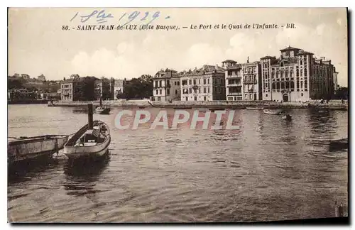 Ansichtskarte AK Saint Jean de Luz (Basses Pyrenees) Le Port et le Quai de l'Infante