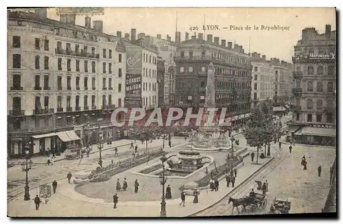 Cartes postales Lyon Place de la Republique