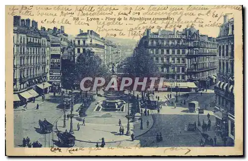 Ansichtskarte AK Lyon Place de la Republique(ensemble)