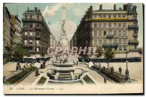 Cartes postales Lyon Le Monument Carnot