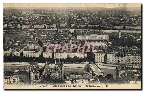 Ansichtskarte AK Lyon Vue generale sur Bellecour et la Guillotiere