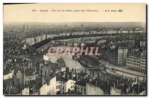 Ansichtskarte AK Lyon Vue sur la Saone prise des Chartreux