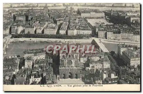 Ansichtskarte AK Lyon Vue generale prise de Fourviere