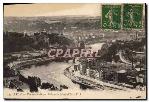 Ansichtskarte AK Lyon Vue Generale sur Vaise et le Mont d'Or