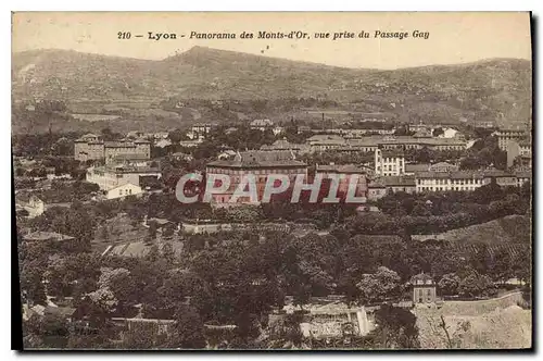 Ansichtskarte AK Lyon Panorama des Monts d'Or vue prise du passage Gay