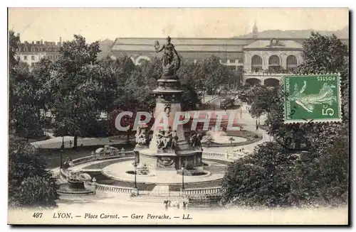 Ansichtskarte AK Lyon Place Carnot Gare Perrache