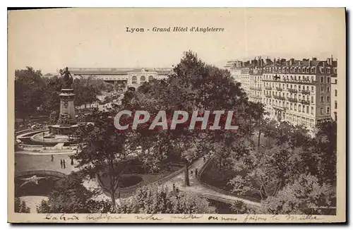 Cartes postales Lyon Grand Hotel d'Angleterre