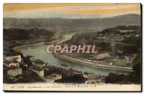 Ansichtskarte AK Lyon Vue Generale Les Chartreux Vaise et le Mont d'Or