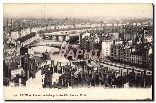 Ansichtskarte AK Lyon Vue sur la Saone prise des Chartreux