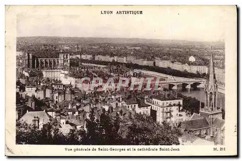 Ansichtskarte AK Lyon Artistique Vue generale de Saint Georges et la cathedrale Saint Jean