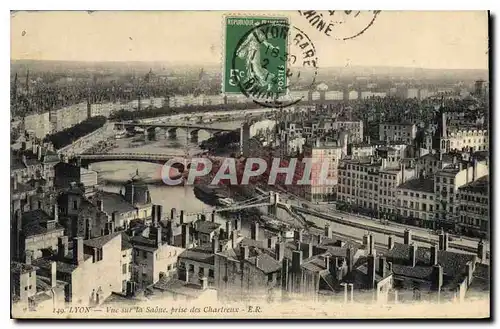 Ansichtskarte AK Lyon Vue sur la Saone prise des Chartreux