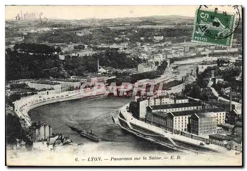 Cartes postales Lyon Panorama sur la Saone