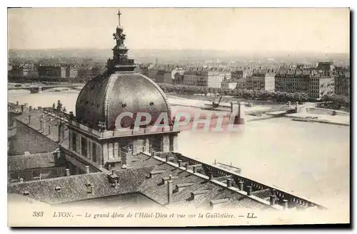 Ansichtskarte AK Lyon Le grand donte l'Hotel Dieu et vue sur la Guillotiere