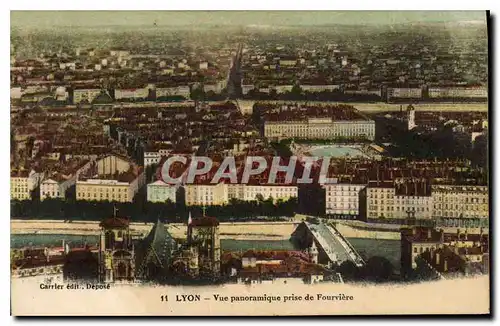 Ansichtskarte AK Lyon Vue panoramique prise de Fourviere