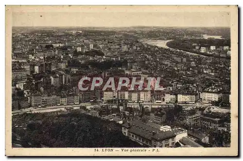 Cartes postales Lyon Vue generale