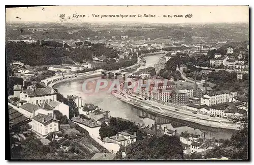 Ansichtskarte AK Lyon Vue panoramique sur la Saone