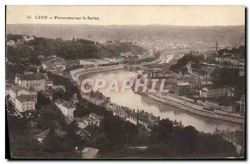 Cartes postales Lyon Panorama sur la Saone