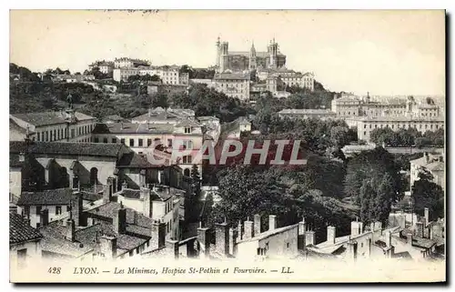 Cartes postales Lyon Les Minimes Hospice St Pothin et Fourviere