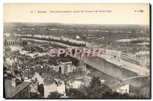 Ansichtskarte AK Lyon Vue panoramique prise du Coteau de Saint Just
