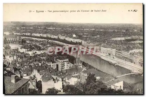 Cartes postales Lyon Vue panoramique prise du Coteau de Saint Just