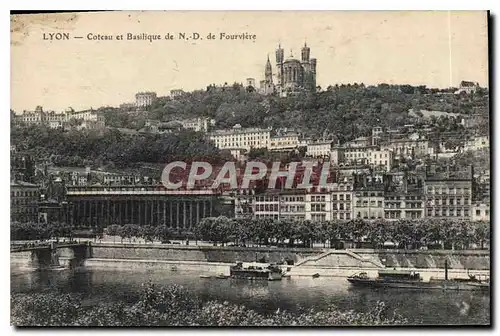 Ansichtskarte AK Lyon Coteau et Basilique de N D de Fourviere