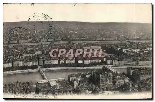 Cartes postales Lyon Vue generale