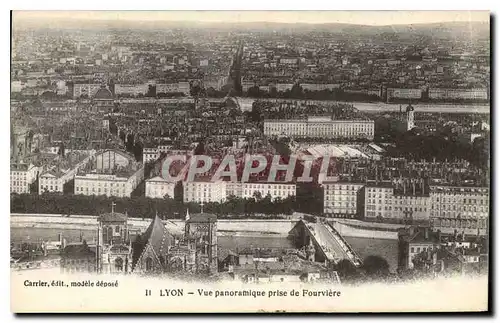 Ansichtskarte AK Lyon Vue panoramique prise de Fourviere