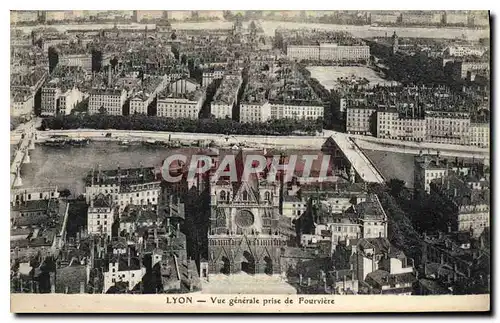 Ansichtskarte AK Lyon Vue generale prise de Fourviere