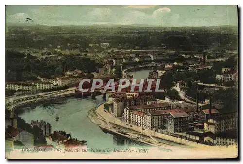 Cartes postales Lyon Vue generale sur Vaise et le Mont d'Or