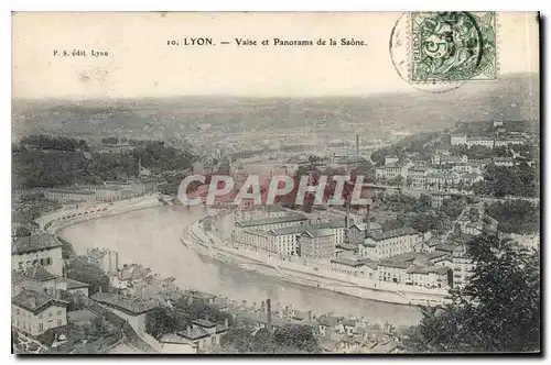 Cartes postales Lyon Vaise et Panorama de la Saone