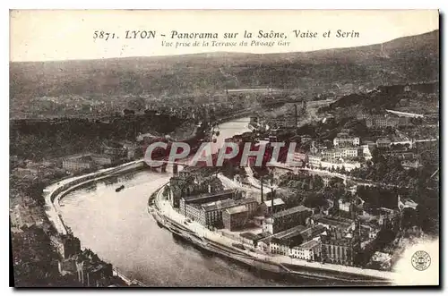 Ansichtskarte AK Lyon Panorama sur la Saone Vaise et Serin