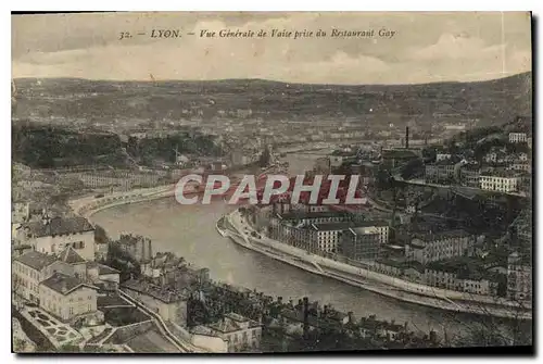 Cartes postales Lyon Vue Generale de Vaise prise du Restaurant Guy