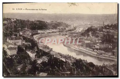 Cartes postales Lyon Panorama sur La Saone