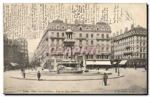 Ansichtskarte AK Lyon Place des Jacobins Vue de Rue Centrale