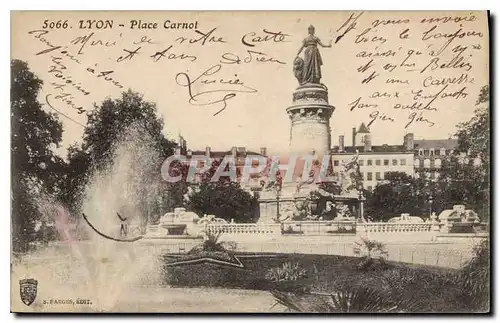 Cartes postales Lyon Place Carnot