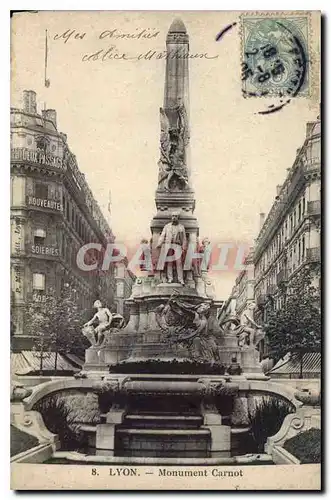 Cartes postales Lyon Monument Carnot