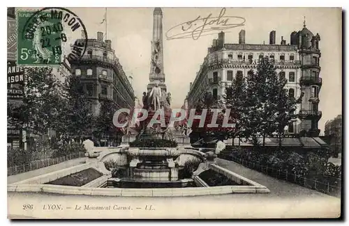 Cartes postales Lyon Le Monument Carnot