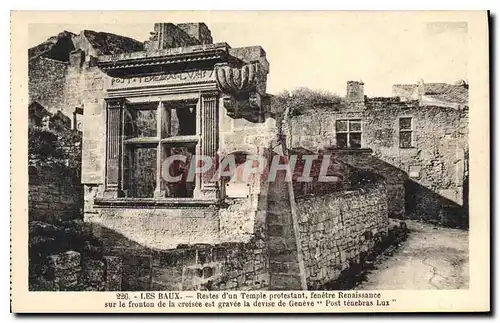 Ansichtskarte AK Les Baux Restes d'un Temple protestant