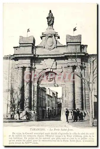 Cartes postales Tarascon La Porte Saint Jean