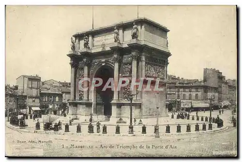 Cartes postales Marseille Arc de Triomphe de la Porte d'Aix