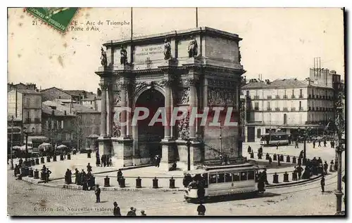 Cartes postales Marseille Arc de Triomphe La Porte d'Aix