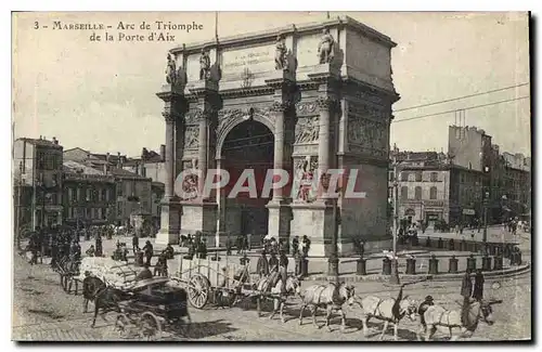 Ansichtskarte AK Marseille Arc de Triomphe de la Porte d'Aix