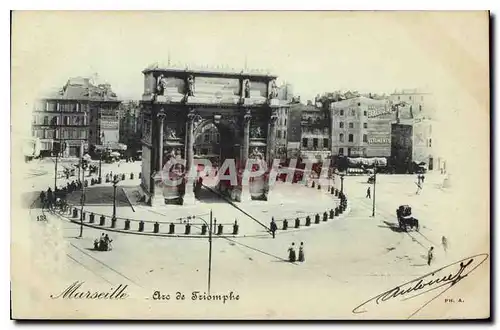 Ansichtskarte AK Marseille Arc de Triomphe