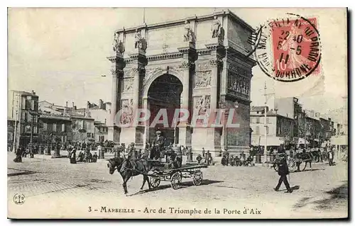 Cartes postales Marseille Arc de Triomphe de la Porte d'Aix