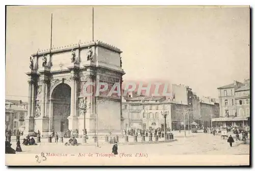 Ansichtskarte AK Marseille Arc de Triomphe Porte d'Aix