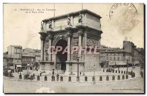 Cartes postales Marseille Arc de Triomphe de la Porte d'Aix