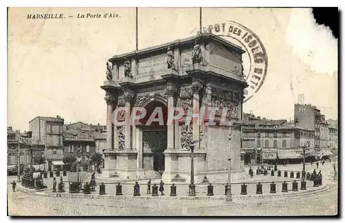 Ansichtskarte AK Marseille La Porte d'Aix Tramway