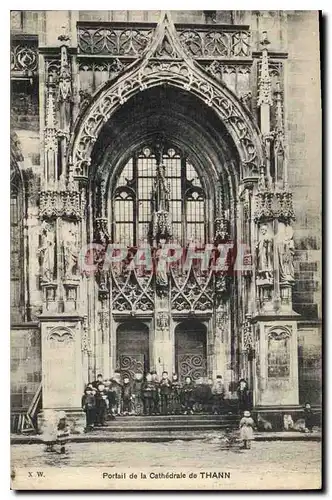 Ansichtskarte AK Portail de la Cathedrale de Thann