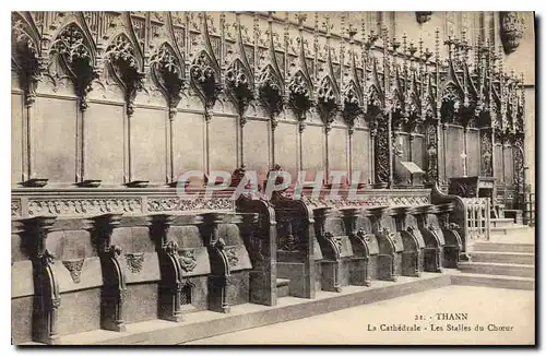 Cartes postales Thann La Cathedrale Les Stalles du Choeur